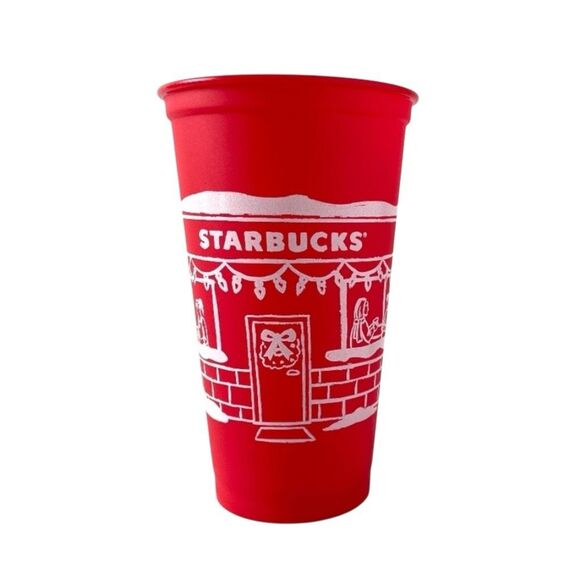 Limited Edition Starbucks 2025 Red Holiday Reusable Grande Cup – 16 oz – NEW - Picture 3 of 7